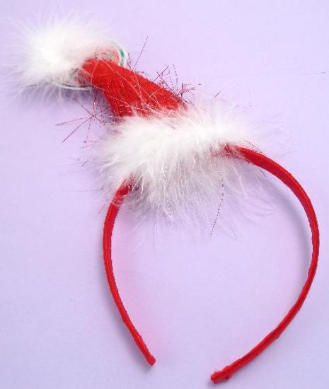 Picture of Xmas - Santa Hat Alice Band