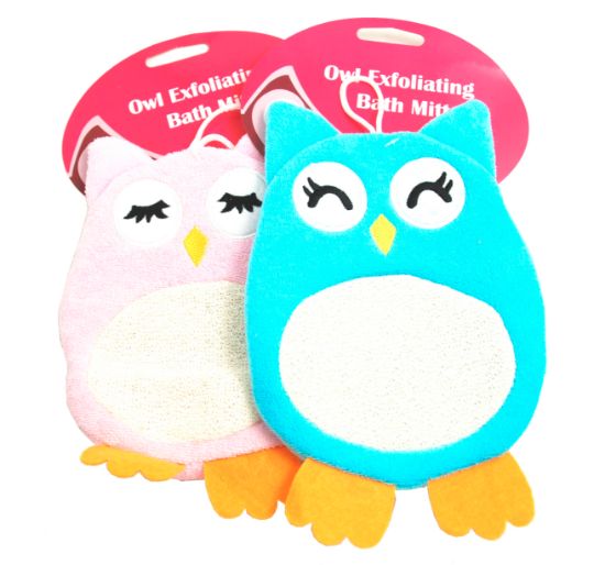 Picture of Owl Shaped Exfoliating Glove Clipstrip
