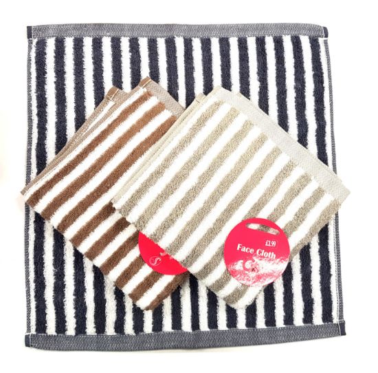 Picture of Serenade - Mens Striped Facecloth