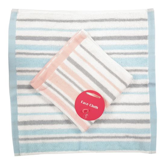 Picture of Serenade - Pastel Striped Facecloth