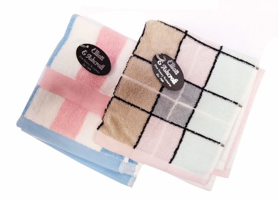 Picture of E&A - Check Design Facecloth