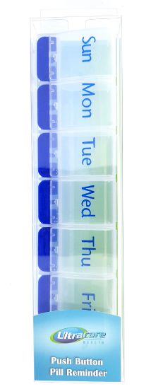 Picture of Ultracare - 7 Day Push Button Pillbox
