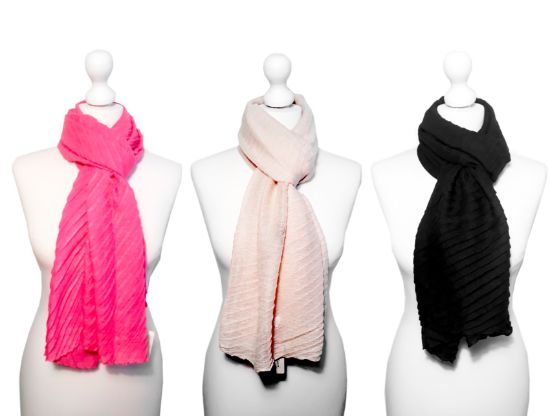 Picture of Believe - Diagonal Pleat Scarf