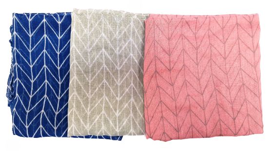 Picture of Believe - Chevron Print Scarf