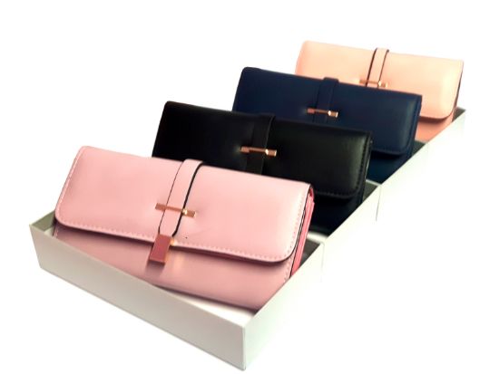Picture of Ladies Purse Suedette, Strap Latch