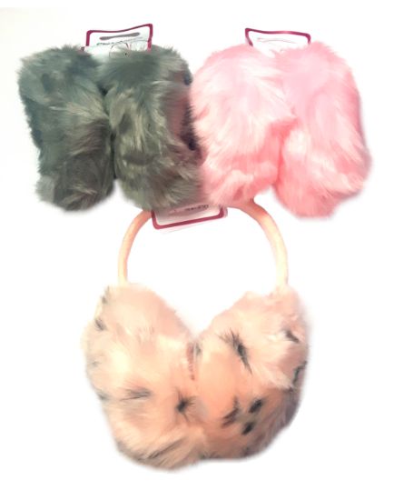 Picture of Earmuffs - Grey, Pink & Speckled