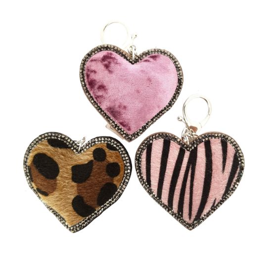 Picture of Diamante Heart Keyrings