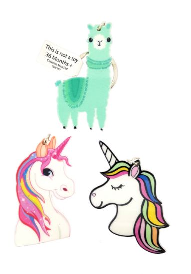 Picture of Unicorn/Llama Keyrings