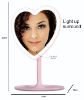 Picture of Glowing Heart LED Vanity Mirror - Pink