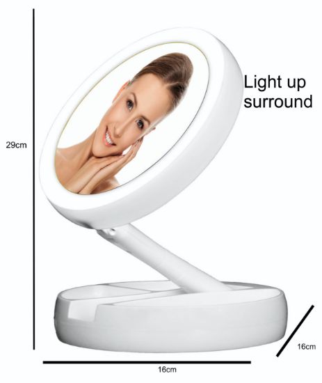 Picture of Super Compact Travel Mirror - White
