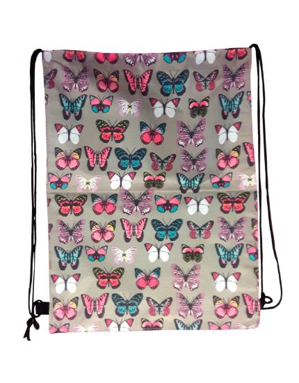 Picture of Lge Drawstring Bag Butterflies 44x33Claws