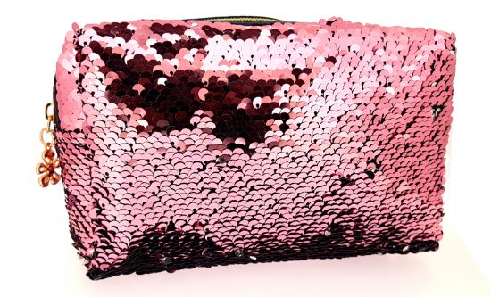 Picture of Two Tone Sequin Toiletry Case 18x8.5x10