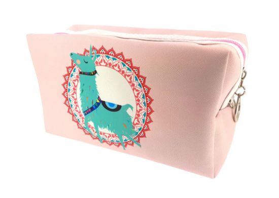 Picture of Pink Llama Cosmetic Case - 18x10x9cm