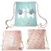 Picture of Llama Design Lrge Drawstring Bag 32c40cm