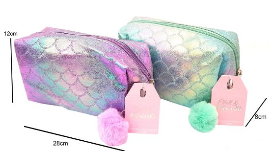 Picture of Scales Pom Pom Bag 8x28x12cm