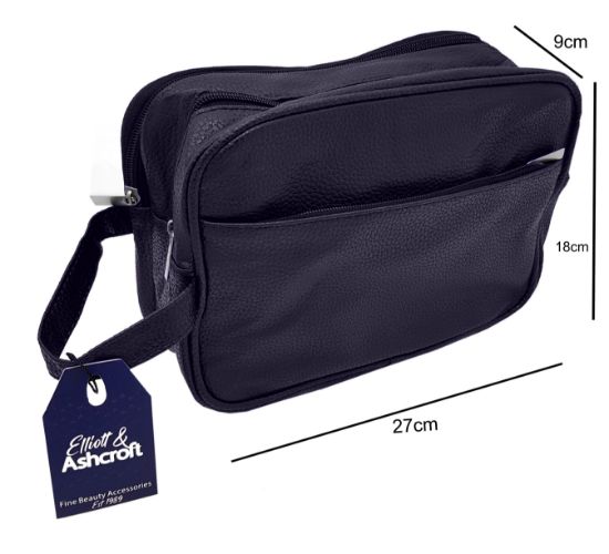 Picture of Large Navy Toiletry Bag 9x27x18cm