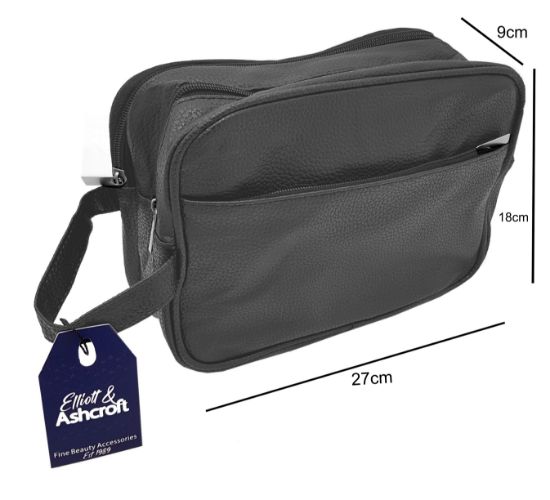 Picture of Large Grey Toiletry Bag 9x27x18cm