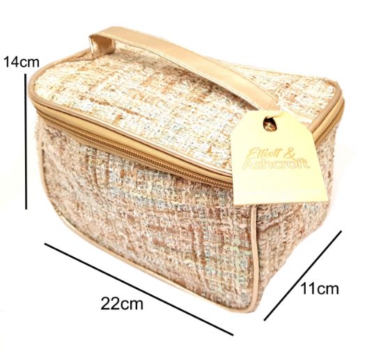 Picture of Beige Fibre Toiletry Bag - 11x22x14cm
