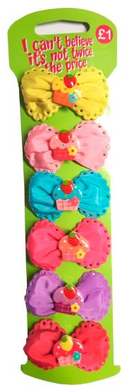 Picture of ICB - Cupcake Bow Hair Clips