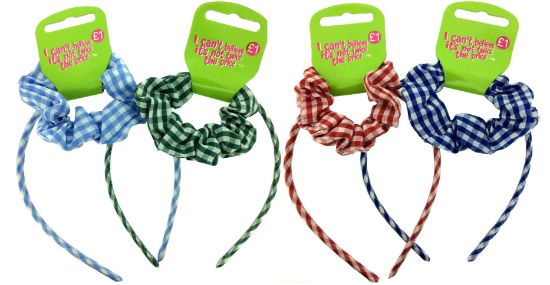 Picture of ICB - Gingham School Alice Band & Scrunchies