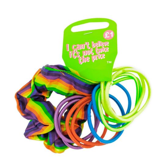 Picture of ICB - Rainbow Scrunchies/Elastics Bundle