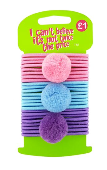 Picture of ICB - 24 Piece Elastics With Large Poms