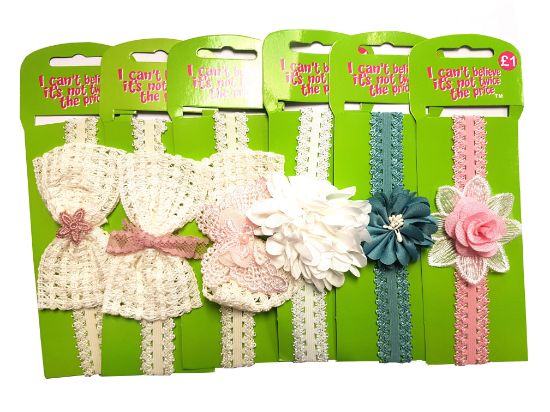 Picture of ICB - Cute Flower & Bow Bandeaus