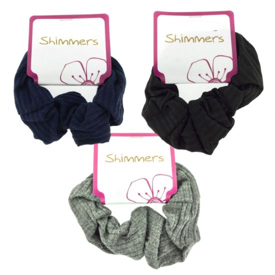 Picture of Shimmers - Ridged Scrunchies - Dark