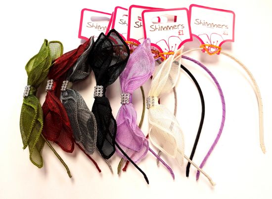 Picture of Shimmers - Diamante Bow Alice Band