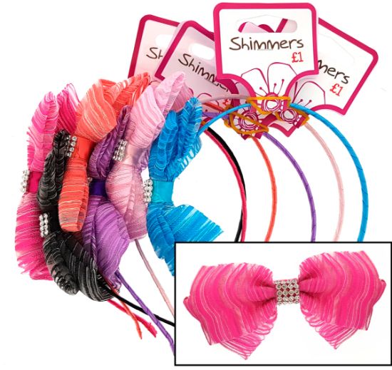 Picture of himmers - Diamante Bow Alice Band