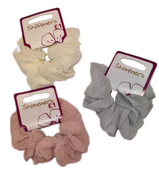 Picture of Shimmers - Sheer Scrunchies Random