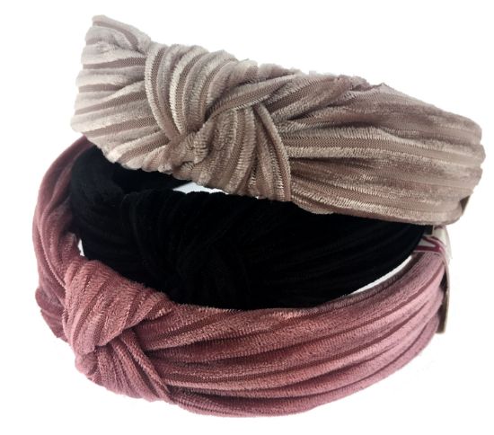 Picture of Shimmers - Ridged Velvet Knot Alice Band