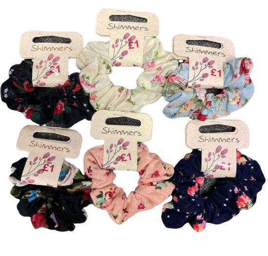 Picture of Shimmers - Floral Scrunchies