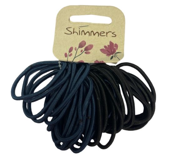 Picture of Shimmers - Navy & Black No Metal Elastics