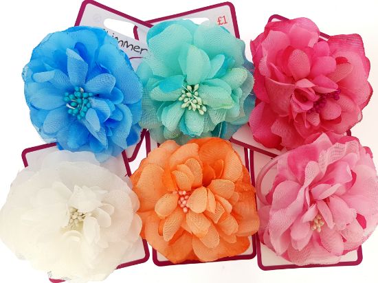 Picture of Shimmers - Bright Flower Clips