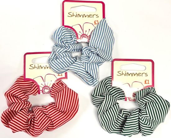 Picture of Shimmers - Pinstripe Scrunchies