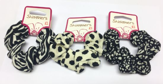 Picture of Shimmers - Textured Printed Scrunchies