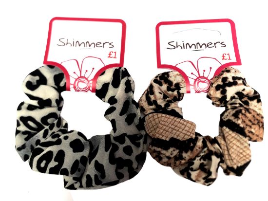 Picture of Shimmers - Animal Printed Scrunchies