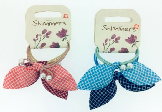 Picture of Shimmers - Gingham Pearl Tail Elastics