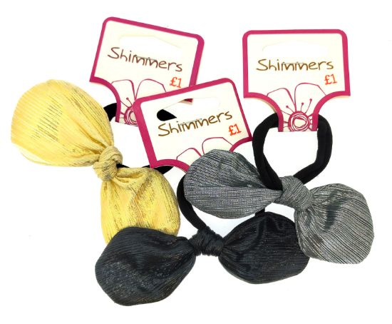Picture of Shimmers - Sparkle Bow Hair Elastics