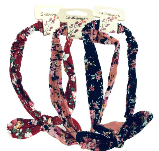Picture of Shimmers - Floral Bow Hair Tie
