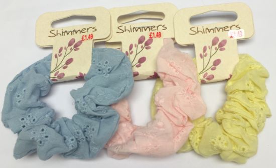 Picture of Shimmers - Broderie Anglaise Scrunchies