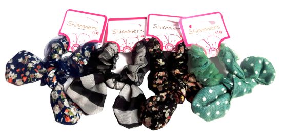 Picture of Shimmers - Netted Bow Scrunchies
