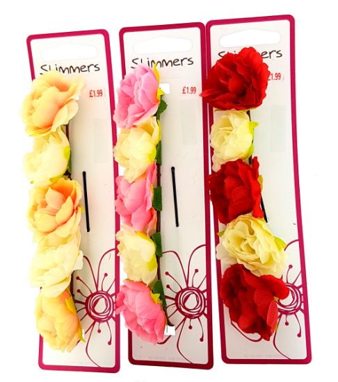 Picture of Shimmers - Flower Head Band On Grips
