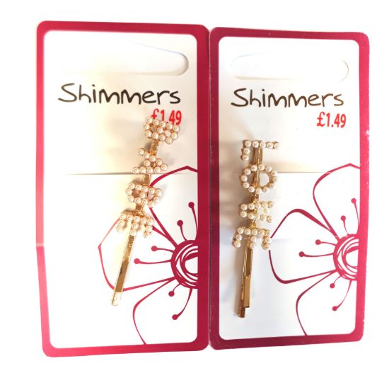 Picture of Shimmers - Pearl Word Hair Grip