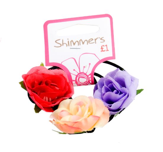 Picture of Shimmers - 3 Flower Elastics