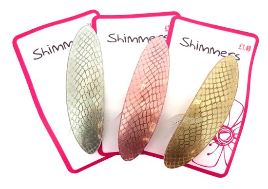Picture of Shimmers - Oval Metallic Barrette - 10cm
