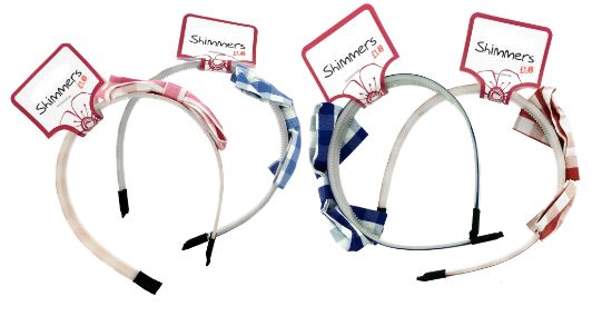 Picture of Shimmers - Gingham Bow Alice Band