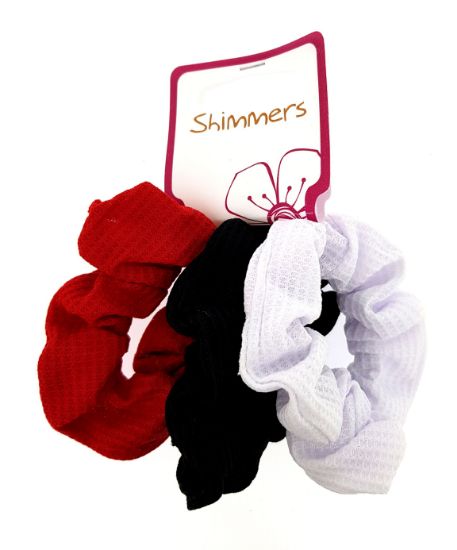Picture of Shimmers - Bold Mix Waffle Scrunchies