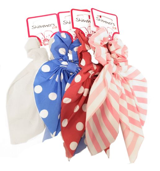 Picture of Shimmers - Pastel Hanging Tail Scrunchies